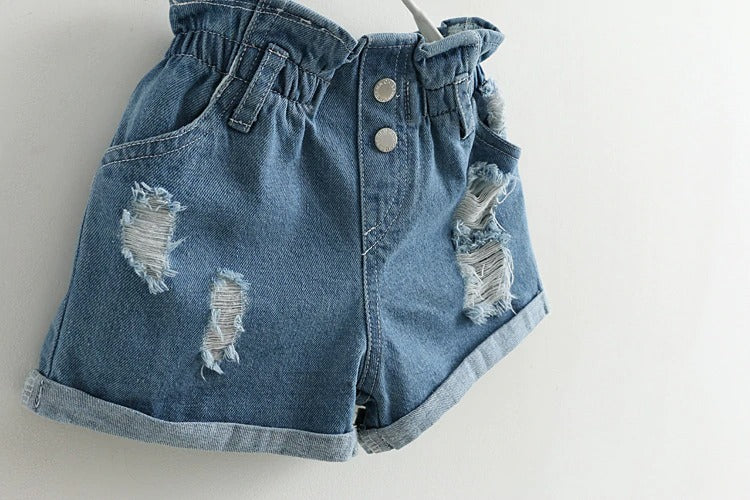 Girls T-shirt+ Jeans Clothing Set