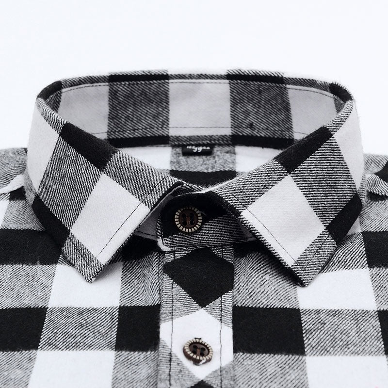 Men Long Sleeve Shirt Cotton Soft fit