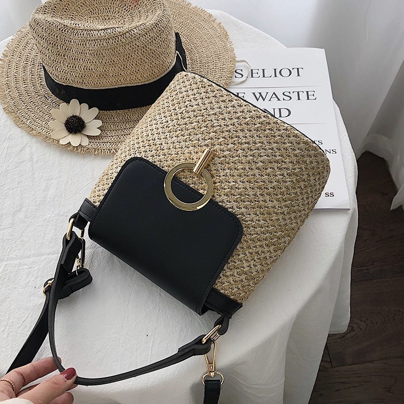 Hand Shoulder Bag Straw