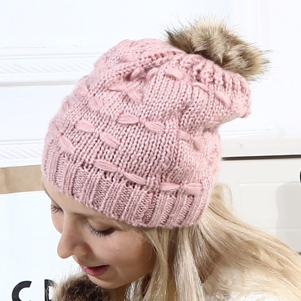 Infant Boy Girl Mom Winter Knit Warm Soft Beanie