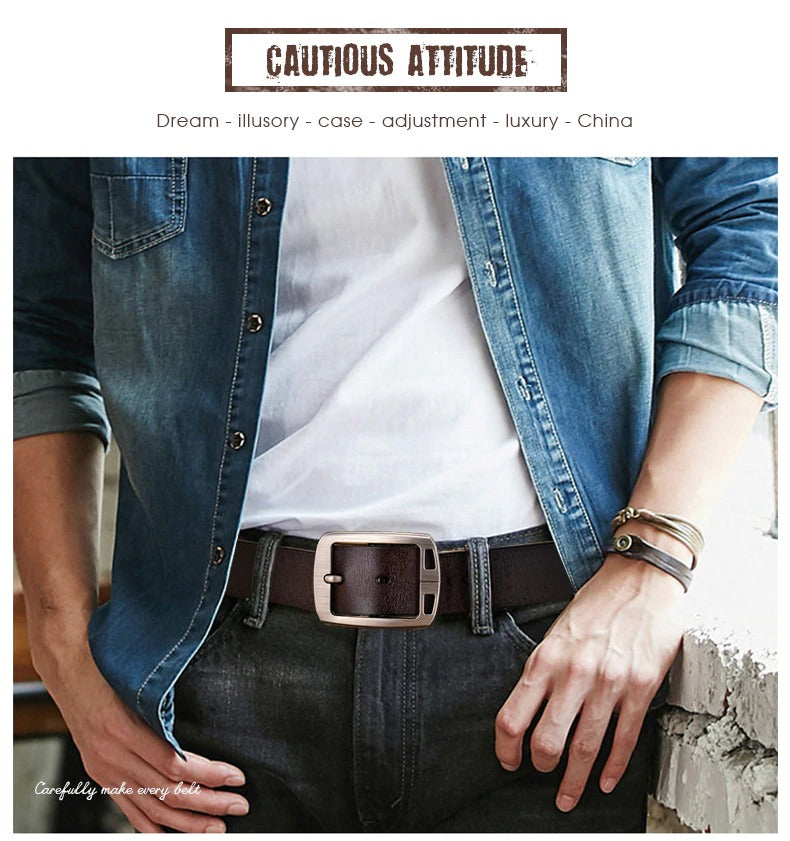 Men Fashion Leather Belt