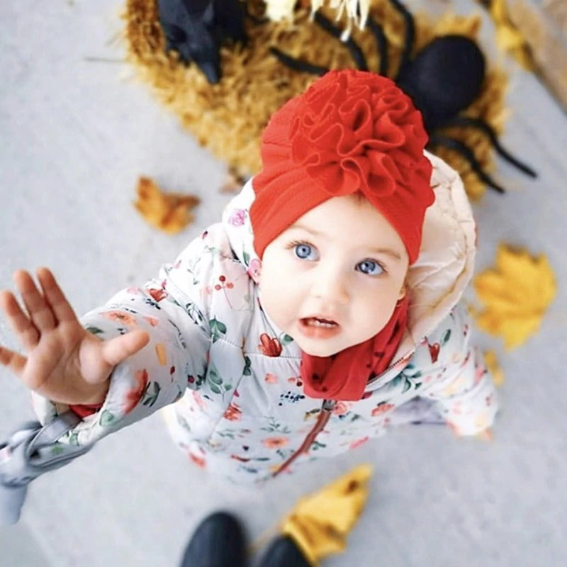 Lovely Flower Baby Girl Hat Headwraps Beanie