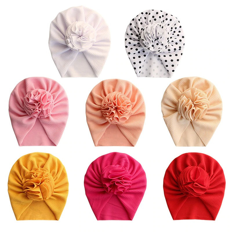 Lovely Flower Baby Girl Hat Headwraps Beanie