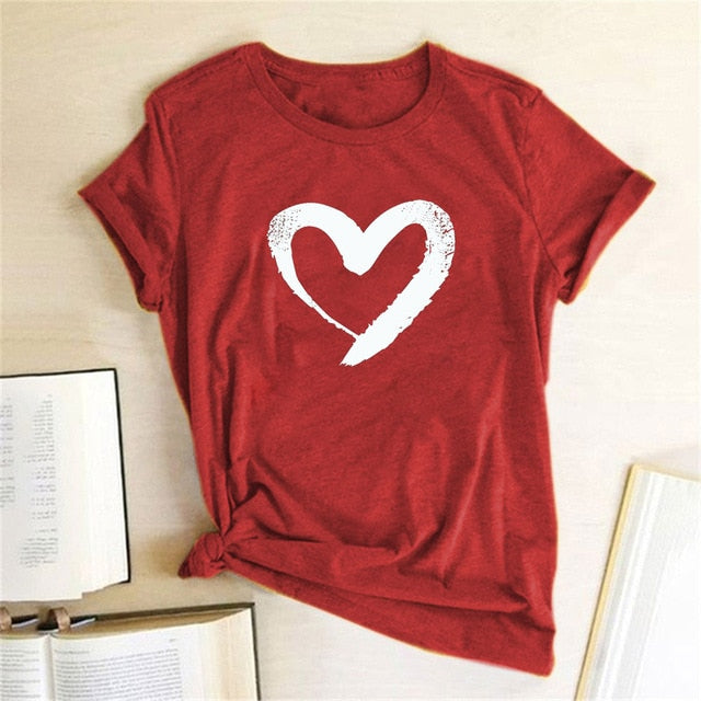 LOVE Print Women T Shirts