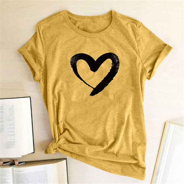 LOVE Print Women T Shirts