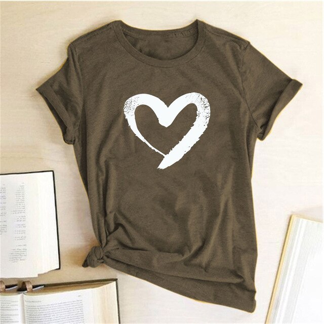 LOVE Print Women T Shirts