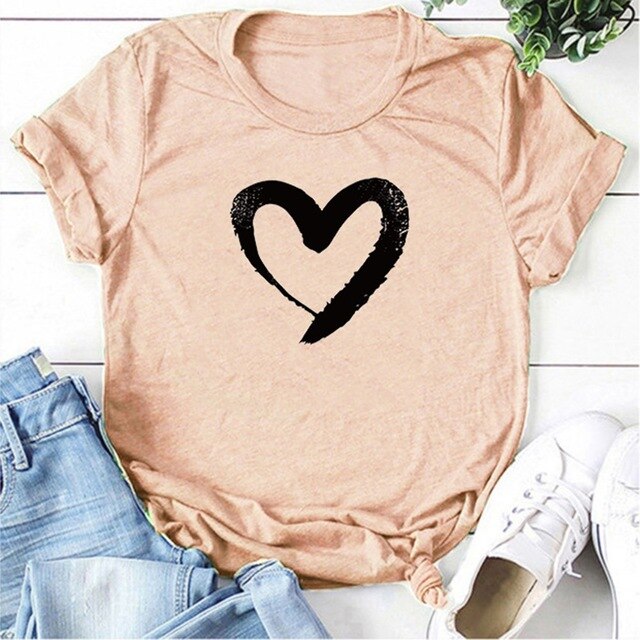 LOVE Print Women T Shirts