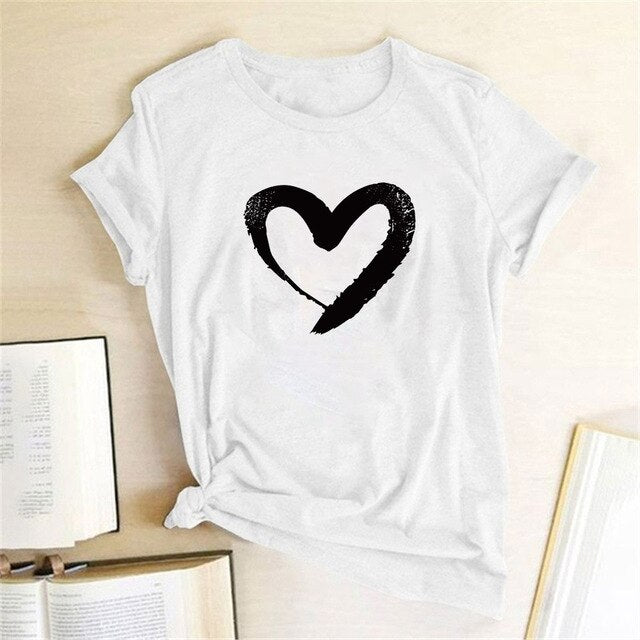 LOVE Print Women T Shirts