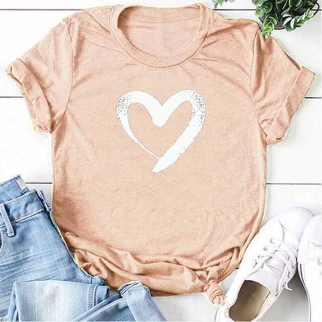 LOVE Print Women T Shirts
