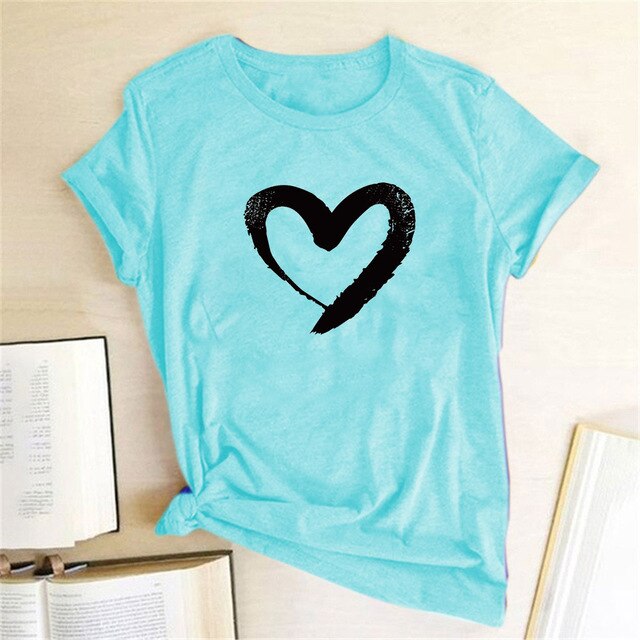 LOVE Print Women T Shirts