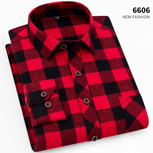 Men Long Sleeve Shirt Cotton Soft fit