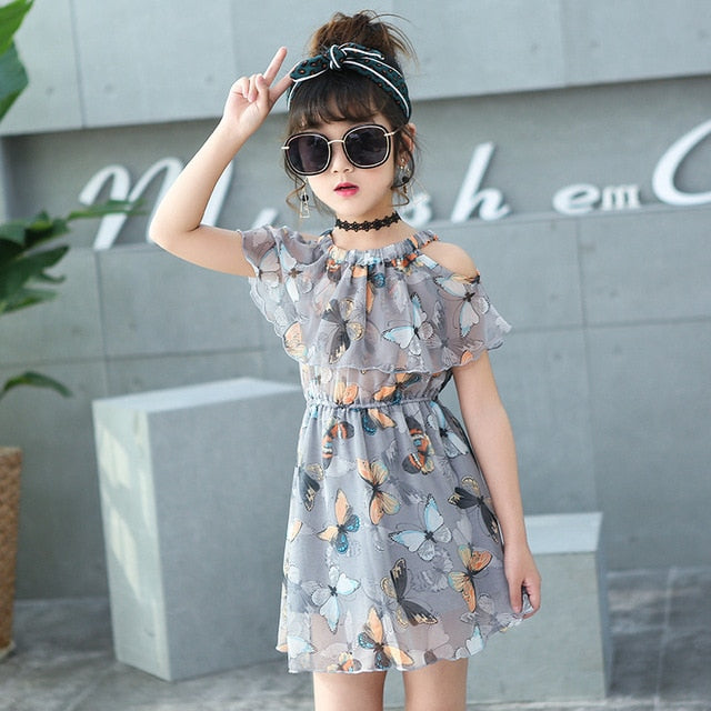 Girls Summer Dresses Chiffon