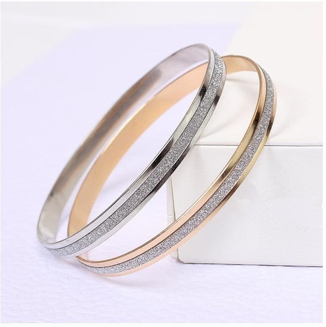 Fashion Rose Gold Bracelets 2pcs/set