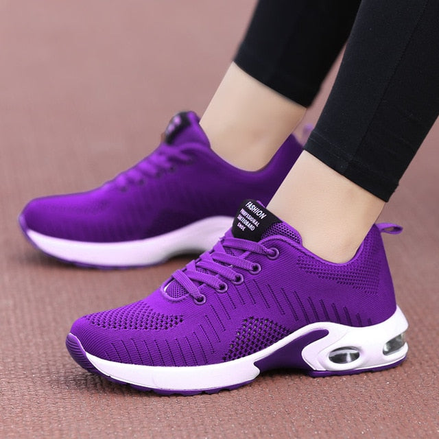 Ladies Fashion Sneakers Breathable