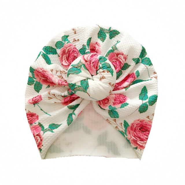 Lovely Flower Baby Girl Hat Headwraps Beanie