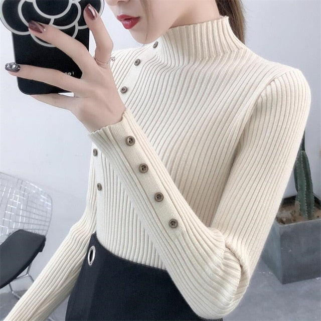 Knitted Slim Sweaters Women