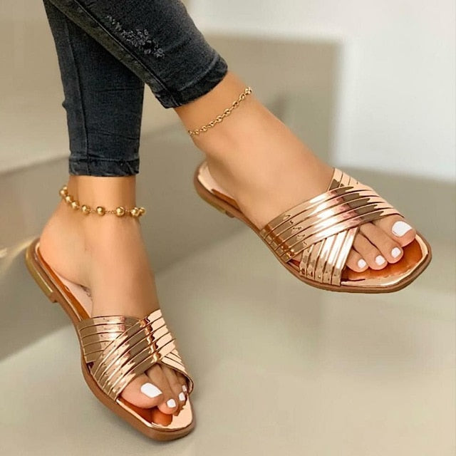 Women Shoes Flat Slippers Summer Sandals