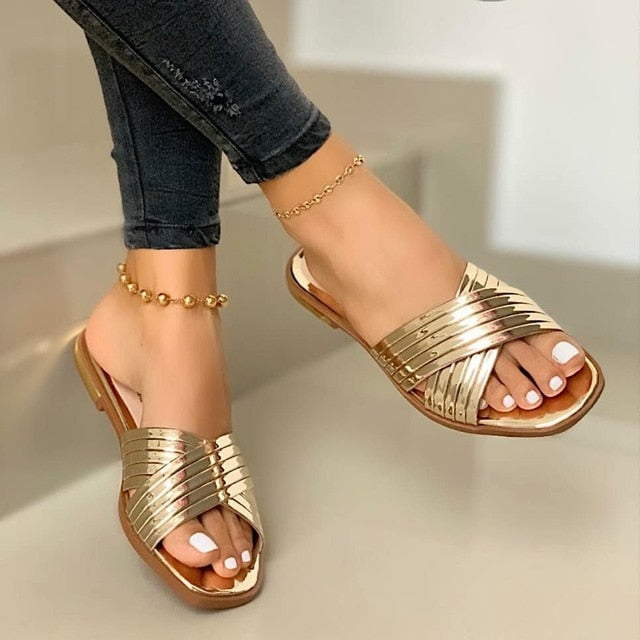 Women Shoes Flat Slippers Summer Sandals