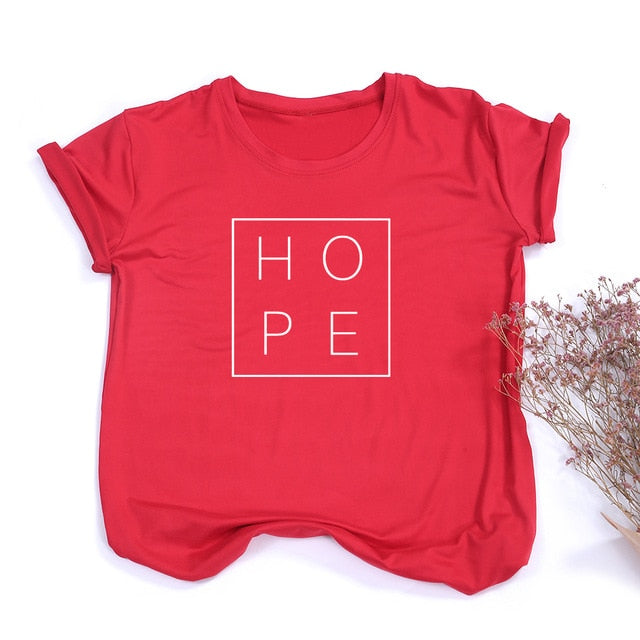 Summer Women T Shirt Hope