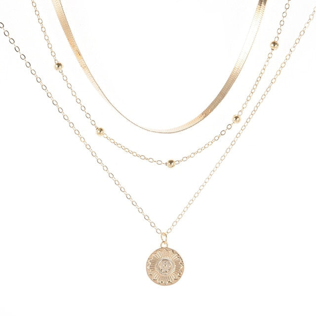Necklace Multilayer Chain - New Style