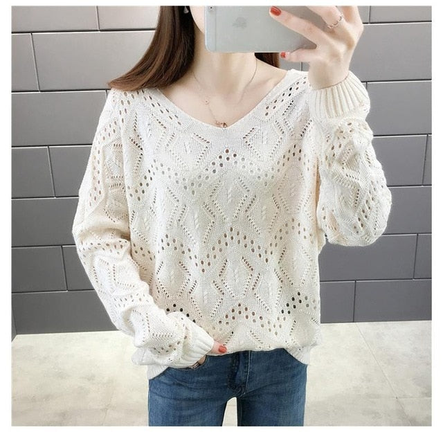 Ladies Sweaters Loose Tops