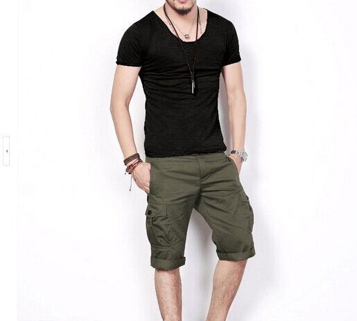 Men's T-Shirt Fashion Slim Fit Cotton