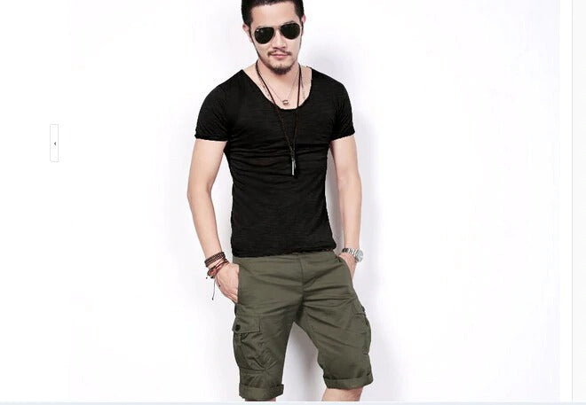 Men's T-Shirt Fashion Slim Fit Cotton
