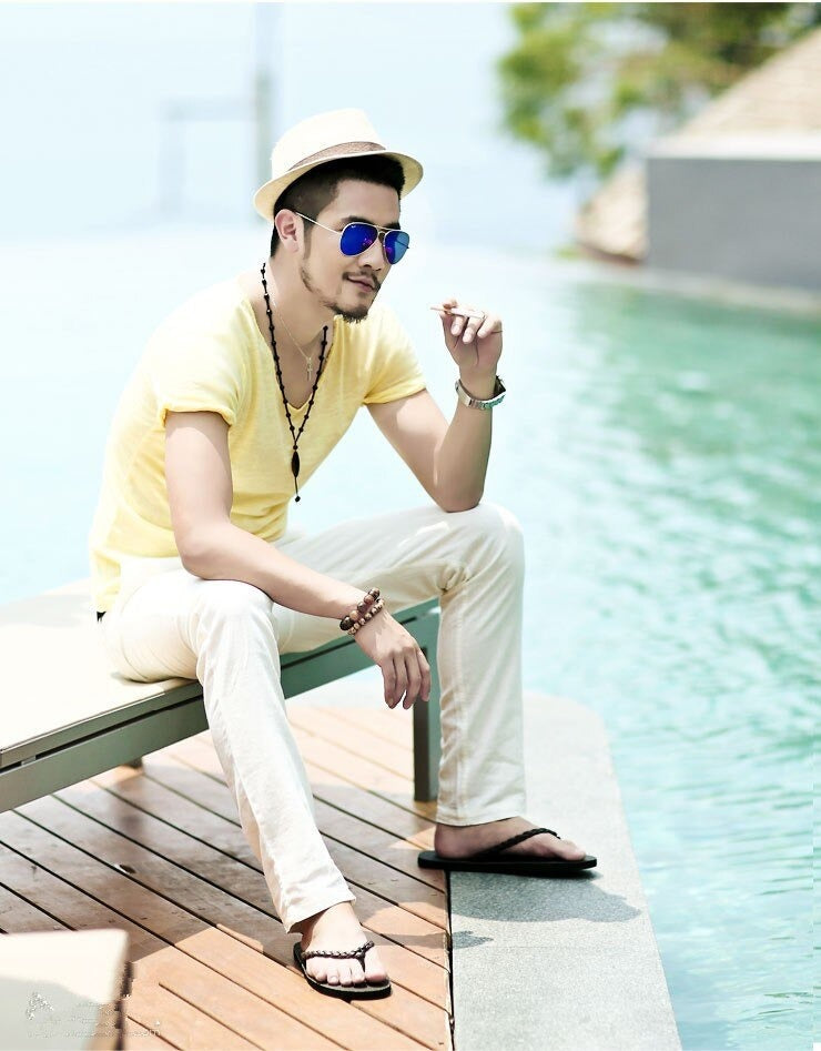 Men's T-Shirt Fashion Slim Fit Cotton