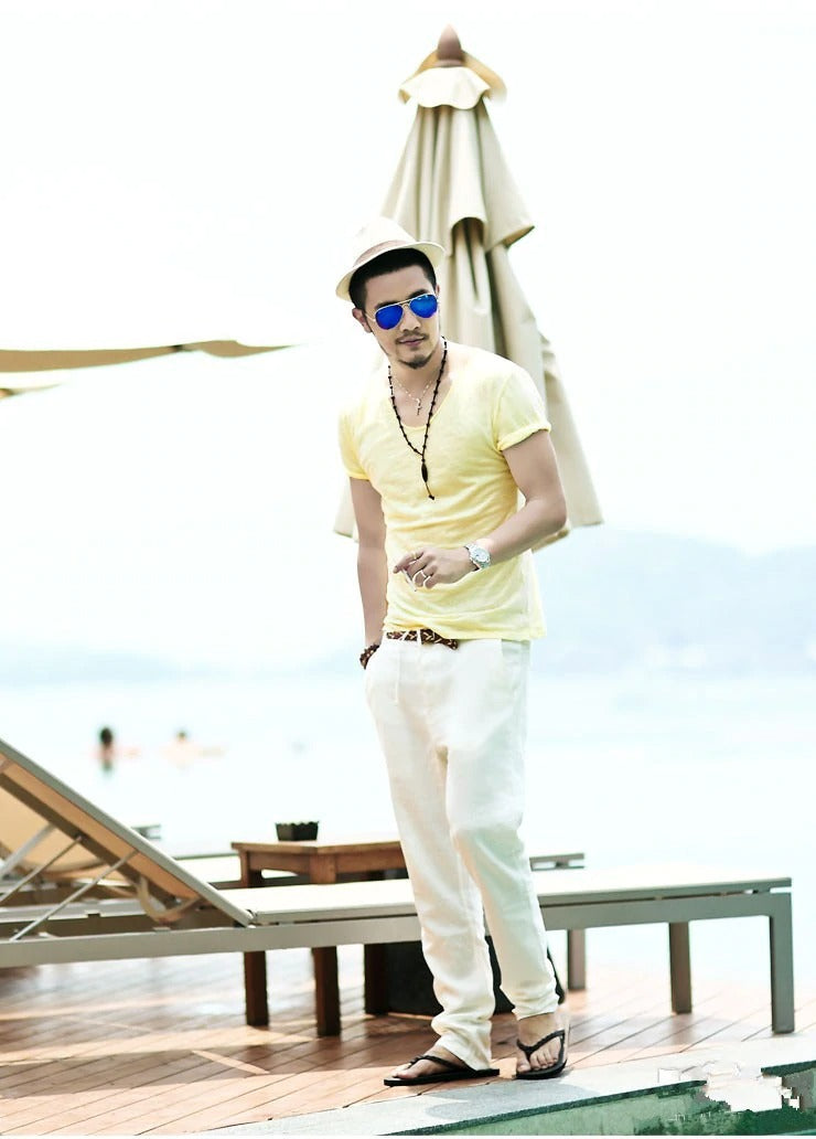 Men's T-Shirt Fashion Slim Fit Cotton