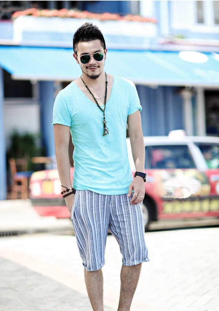 Men's T-Shirt Fashion Slim Fit Cotton