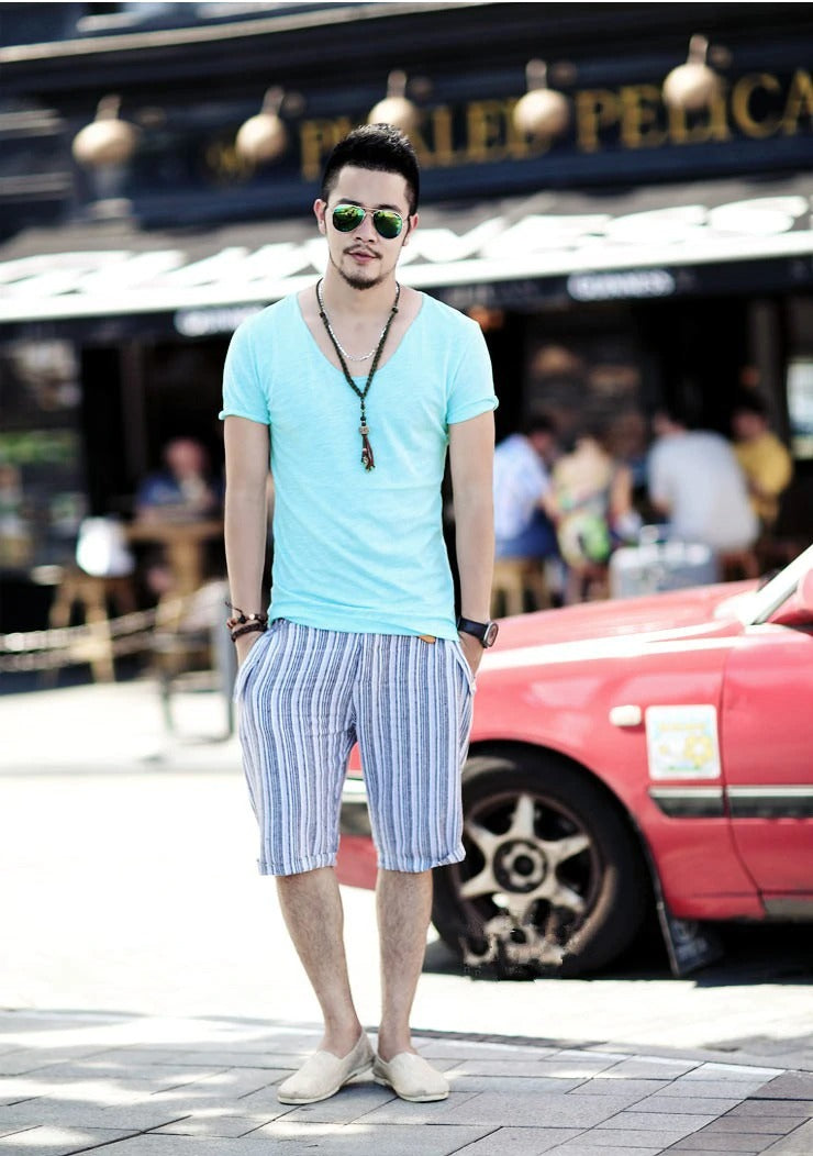 Men's T-Shirt Fashion Slim Fit Cotton