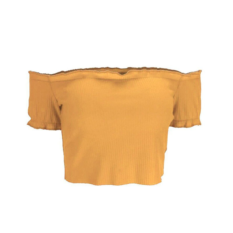 Fashion Slim Off Shoulder Top