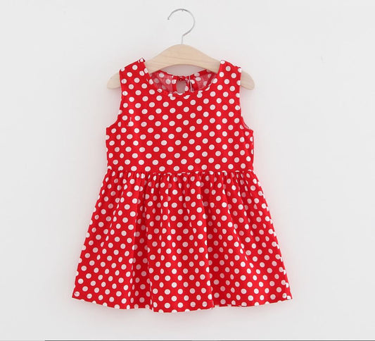 Girls Sleeveless Cute Sundress