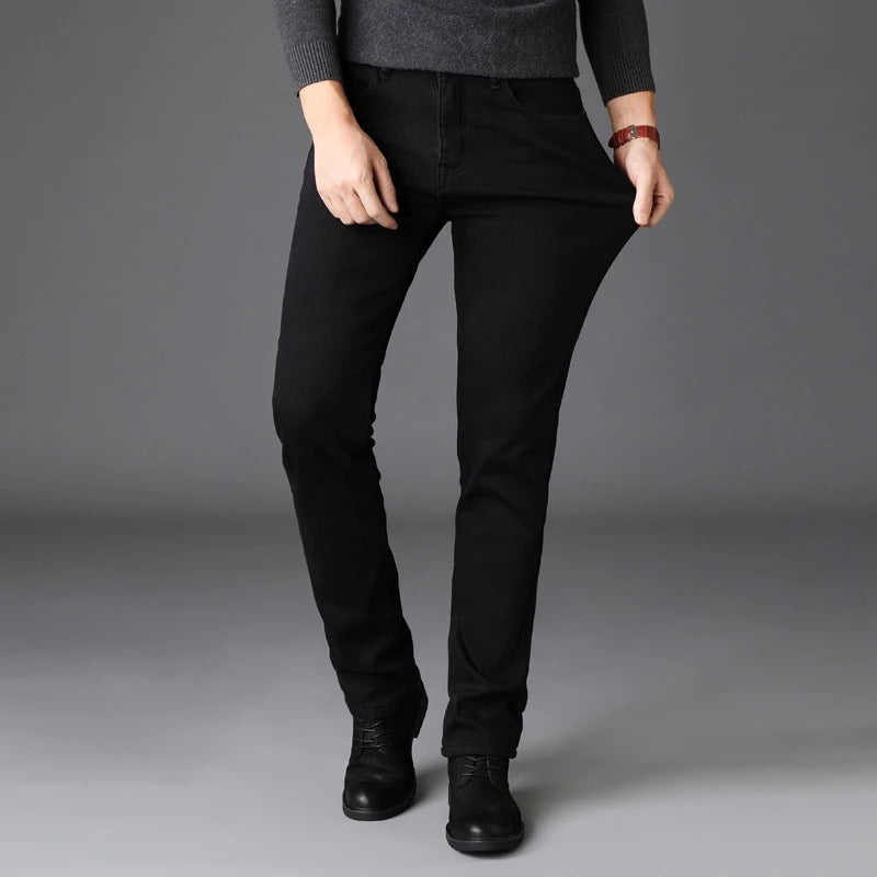 Classic Black Jeans Denim Slim Fit
