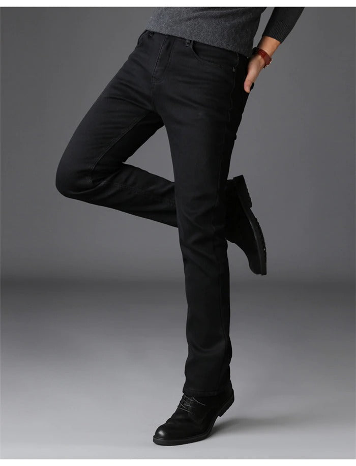 Classic Black Jeans Denim Slim Fit
