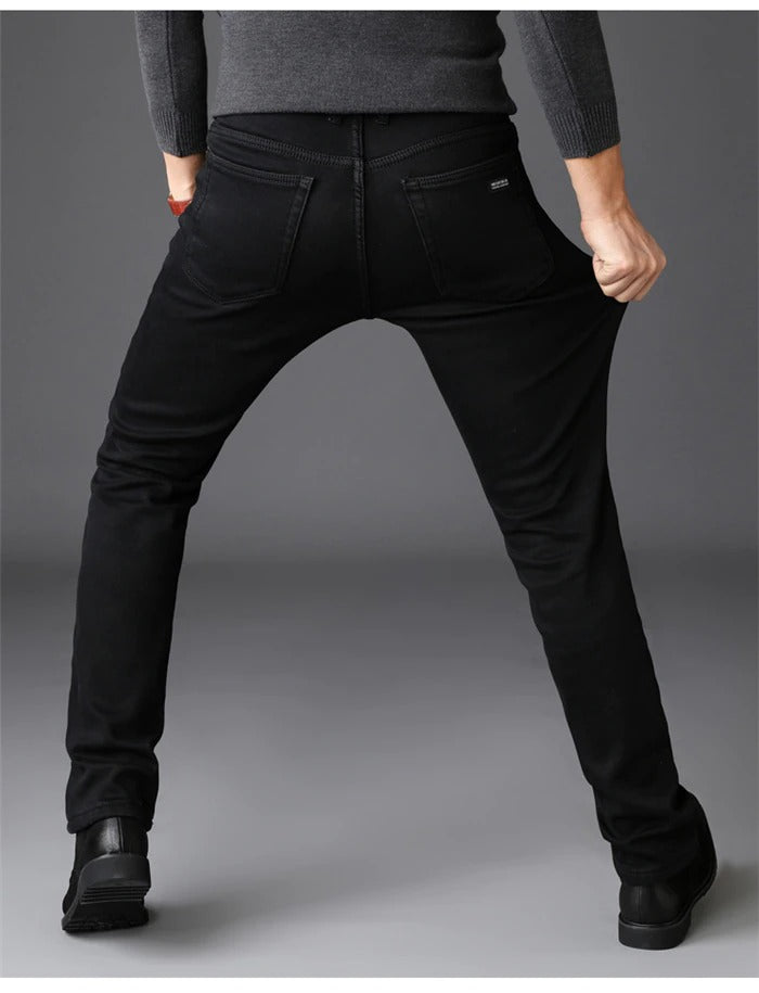Classic Black Jeans Denim Slim Fit