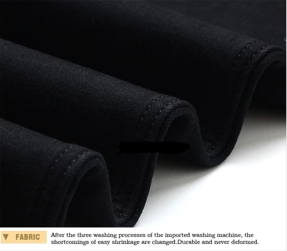 Classic Black Jeans Denim Slim Fit