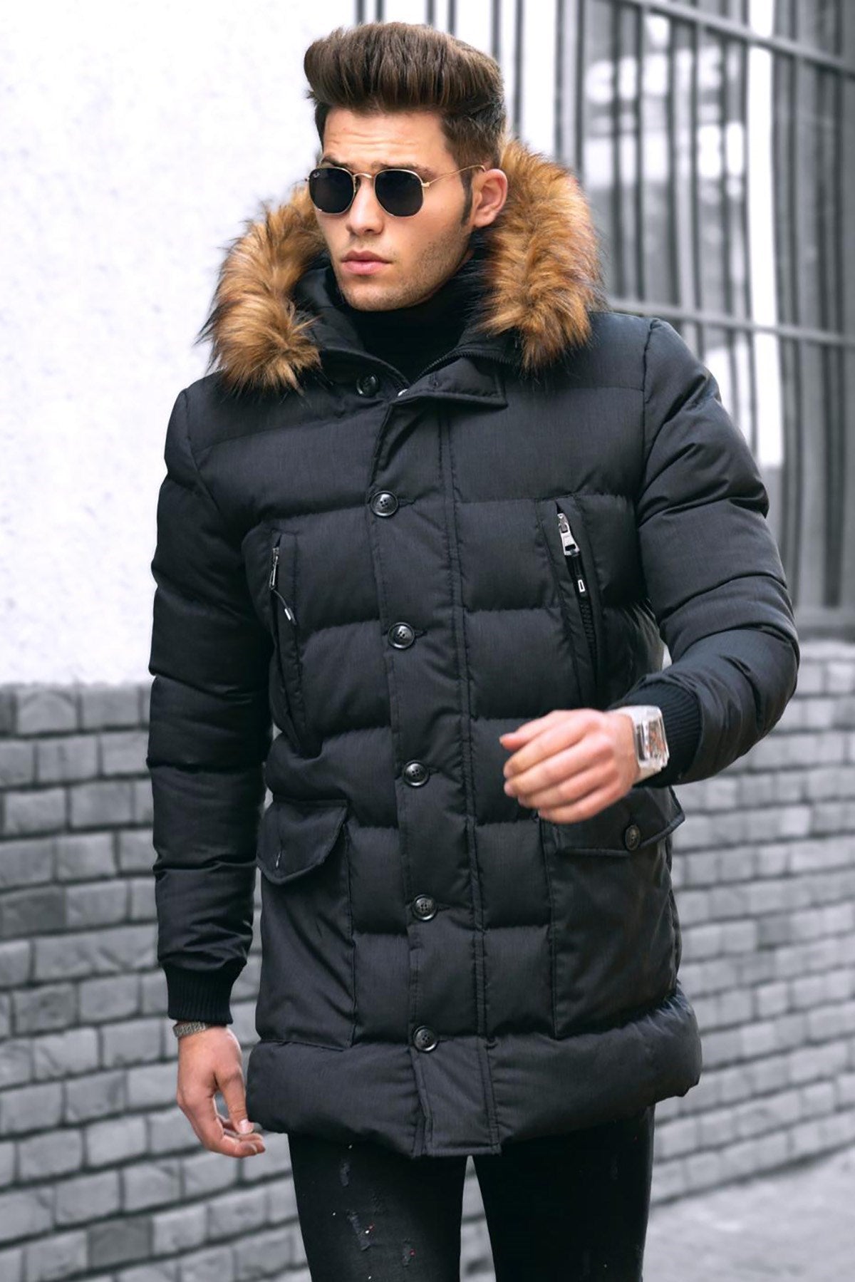 Black Inflatable Coat 4909