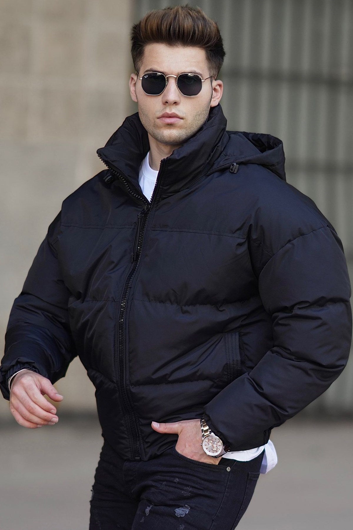 Black Inflatable Coat 5130