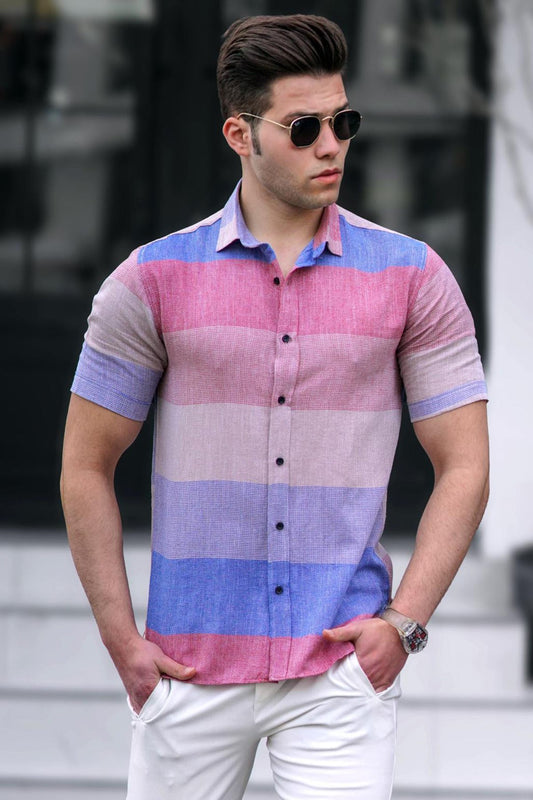 Men's Blue Shirt - Made in Turkey
