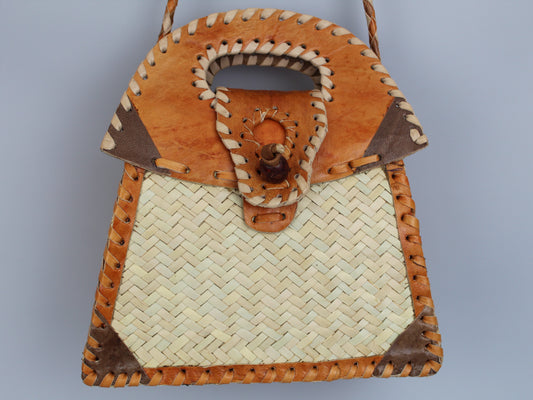 Handbag with shoulder strap - Handmade