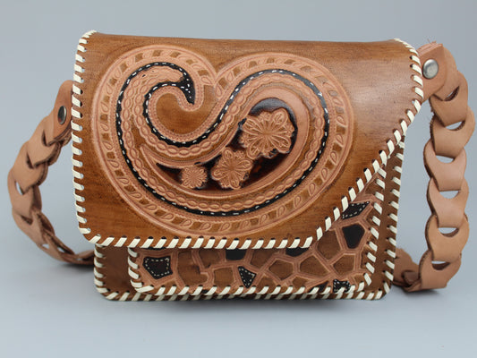 Shoulder bag, Leather - Handmade