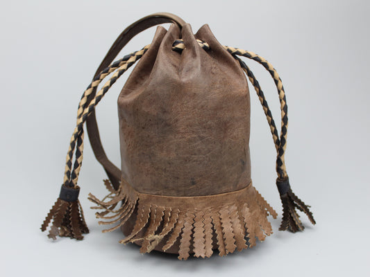Bucket Bag Leather - Handmade