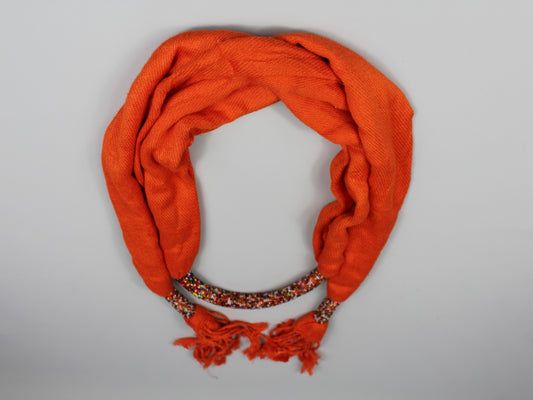Ladies Scarf Handmade Beaded