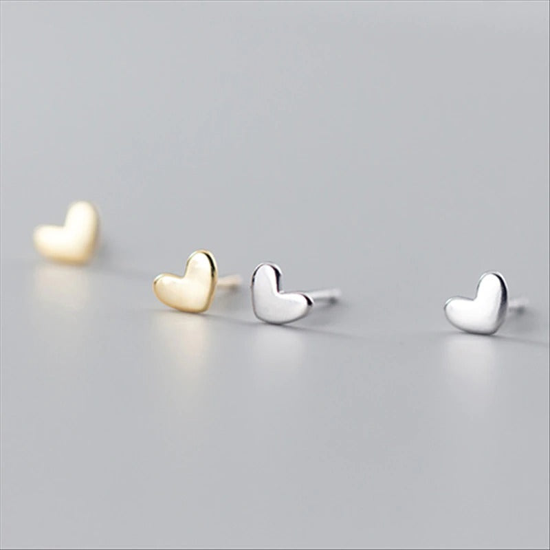 Women Stud Earrings - Love Heart