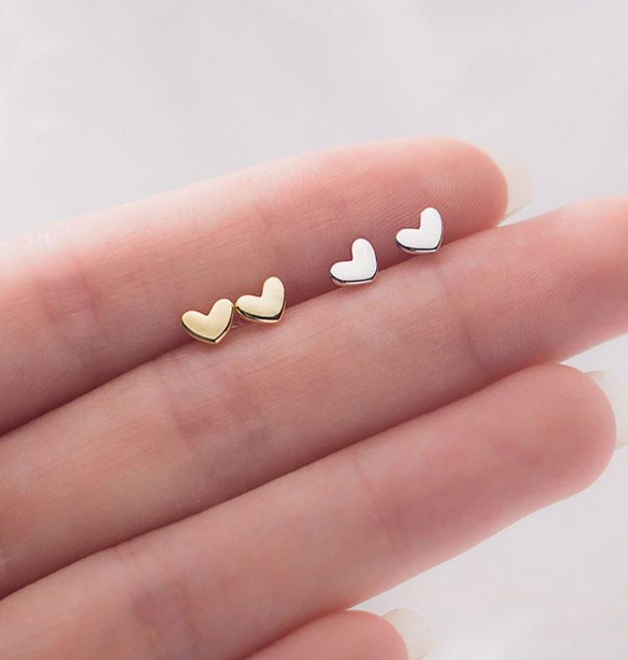 Women Stud Earrings - Love Heart