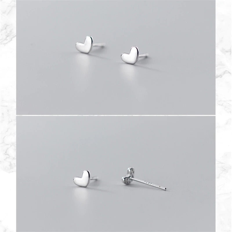 Women Stud Earrings - Love Heart