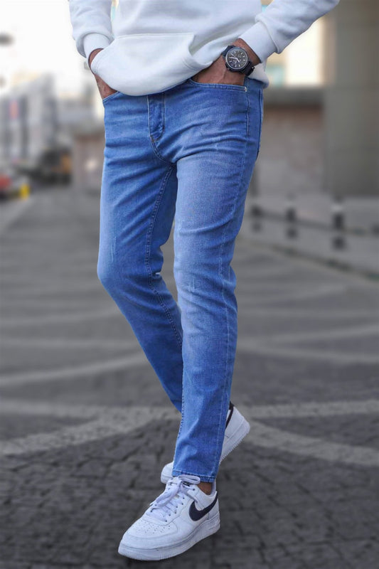 Light Blue Skinny Fit Jean T6315 - Made in Turkey