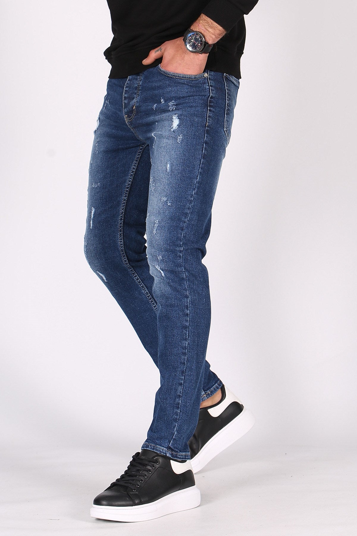 Dark Blue Slim Fit Male Jean - Made in Turkey