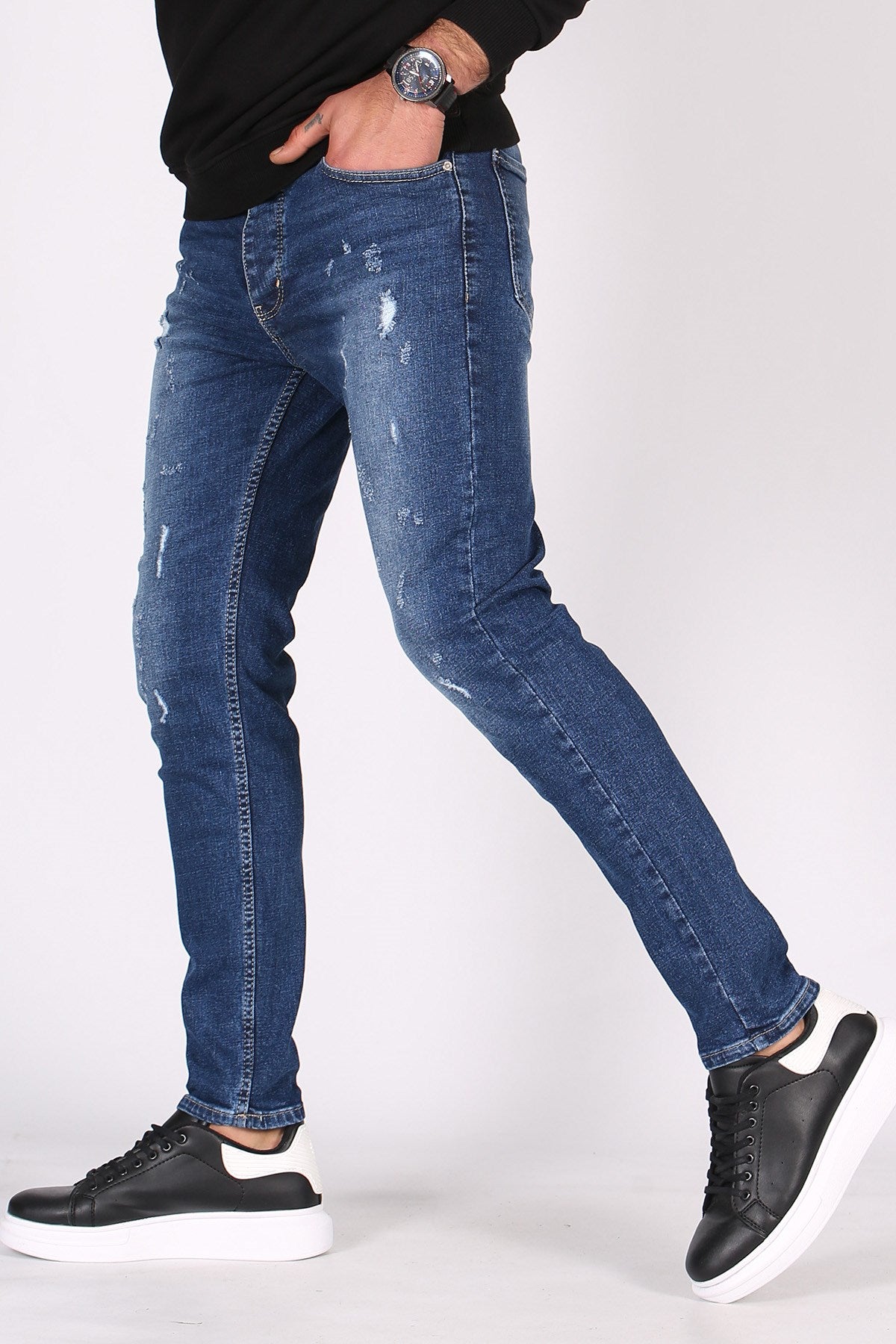 Dark Blue Slim Fit Male Jean - Made in Turkey
